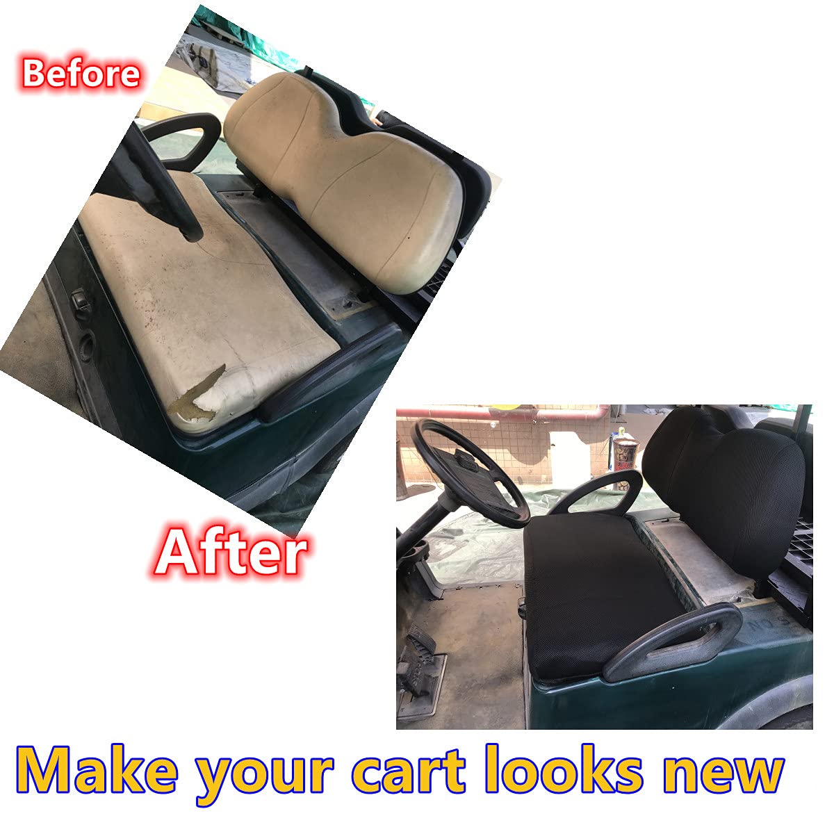 Amazon.co.jp: ゴルフカートシートカバー ポリエステルメッシュシート