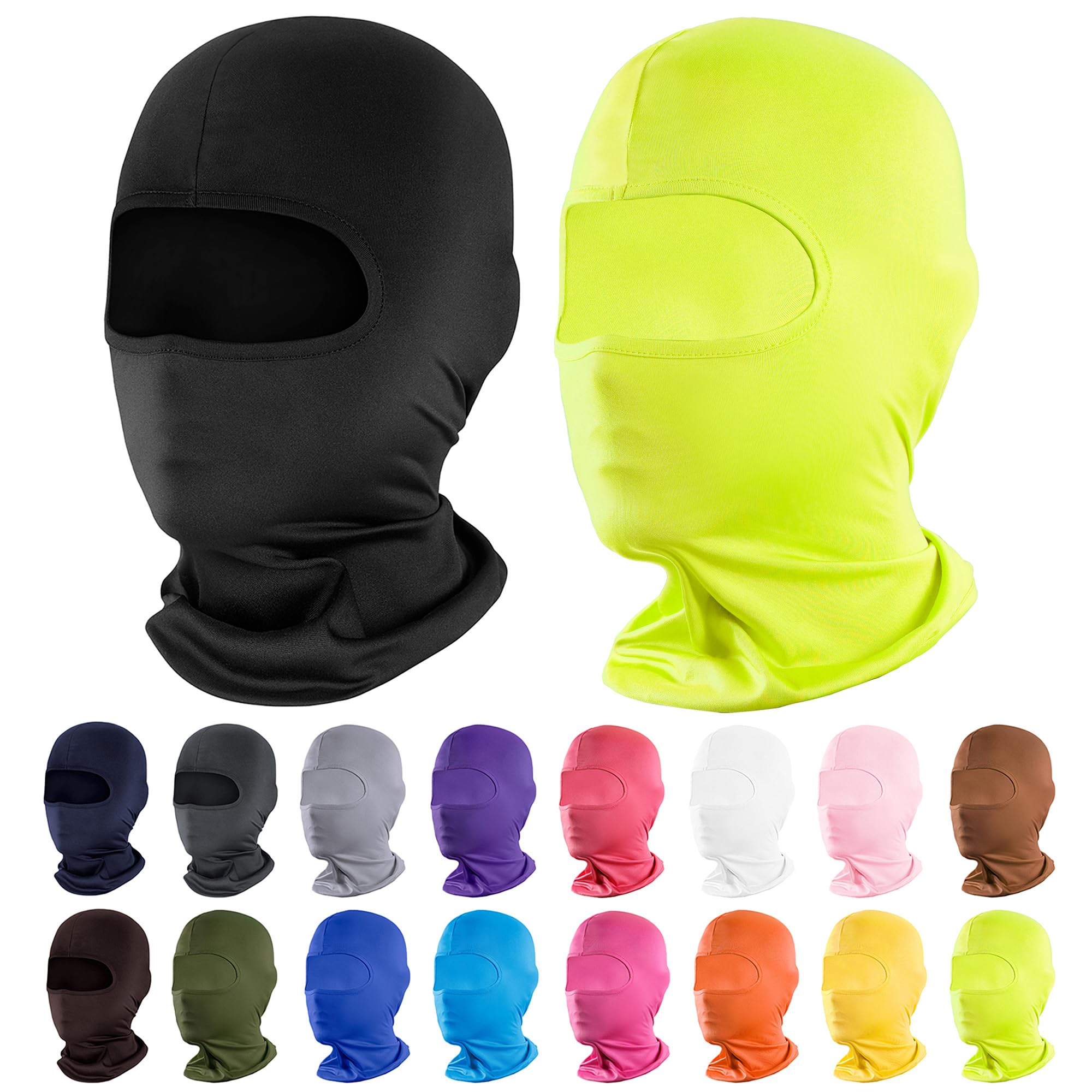 Pukavt 2-6 Pack Balaclava Face Mask, Ski Mask for Men Women, UV Protection Windproof Scarf for Motorcycle Snowboard Cycling