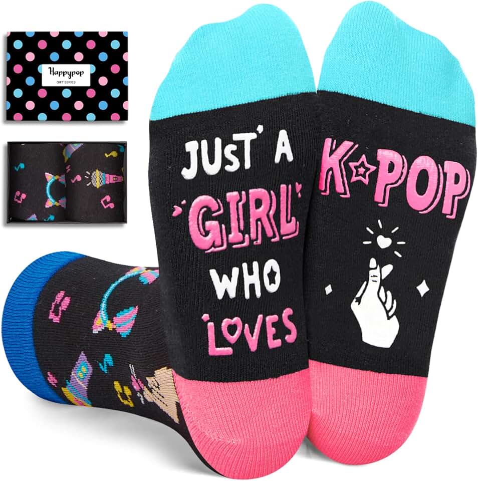 KPop themed socks for young girls