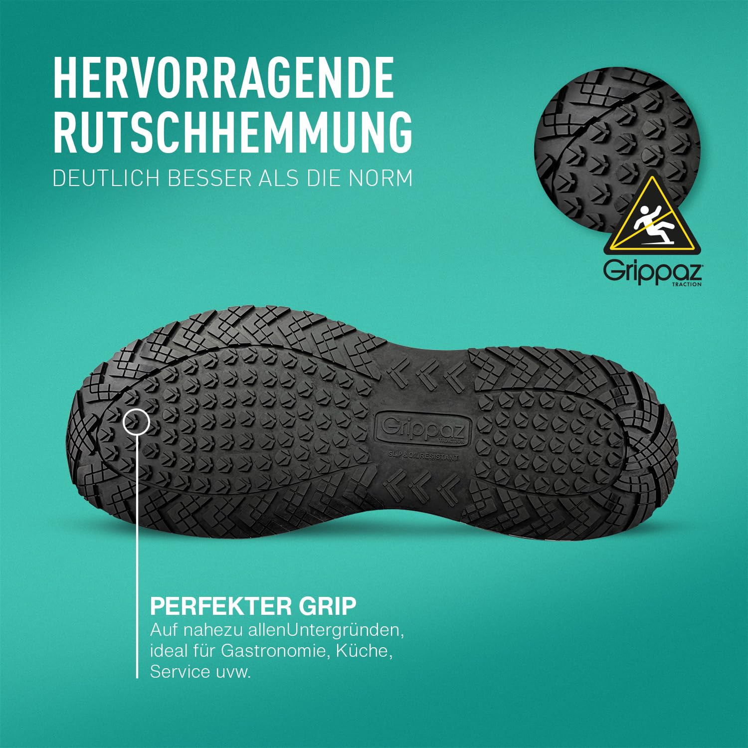 PUMA Safety Spark Rutschhemmende Berufsschuhe – rutschfeste O1 Arbeitsschuhe, metallfrei, sehr leicht – ideal als Kochschuhe & Arbeits- Sneaker - Schwarz