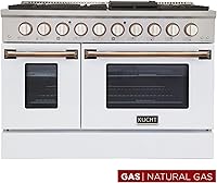 Vista 2 de Kucht KNG481-W-GOLD - Cocina de gas, color dorado
