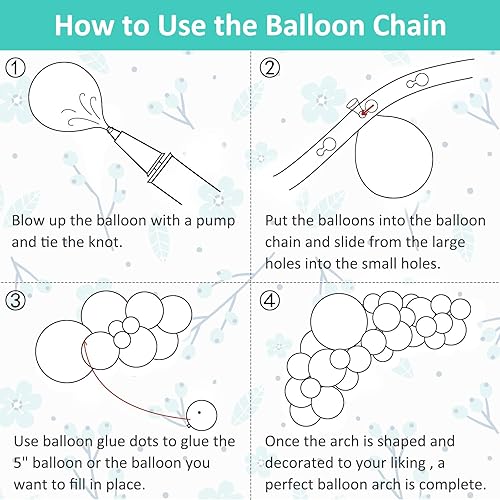 Miniatura 7 de Globos de color verde azulado, 106 piezas de guirnalda de globos turquesa, kit de arco de diferentes tamaños de 5, 10, 12, 18 pulgadas, globos de
