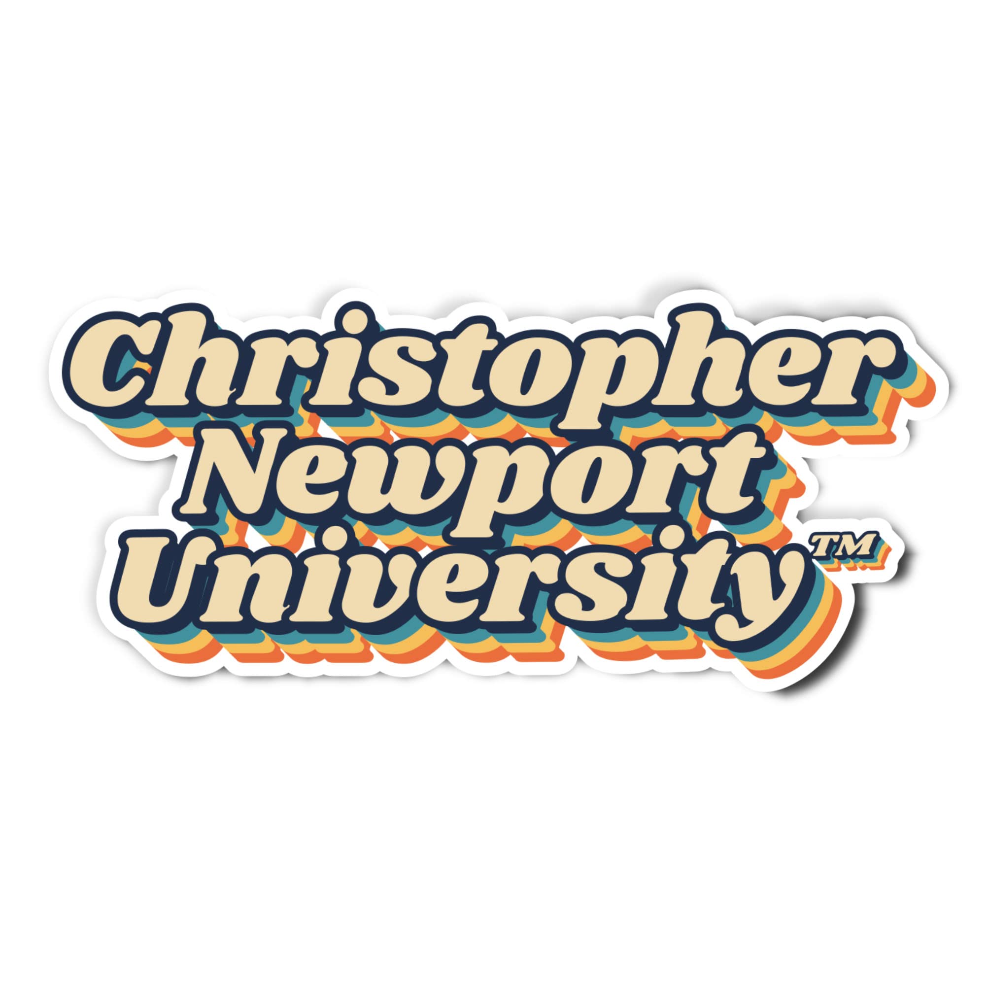 Christopher Newport University NCAA Vinyl Decal Sticker - For Laptop, Water Bottle, Car, Scrapbook, Officially Licensed - View #6