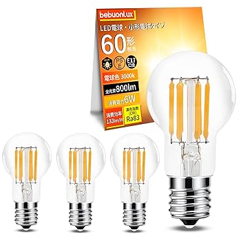 LEDフィラメント電球 E17 50lm G40 屋内用 ３個セット LEDフィラメント電球 E17 50lm G40 屋内用 3個セット