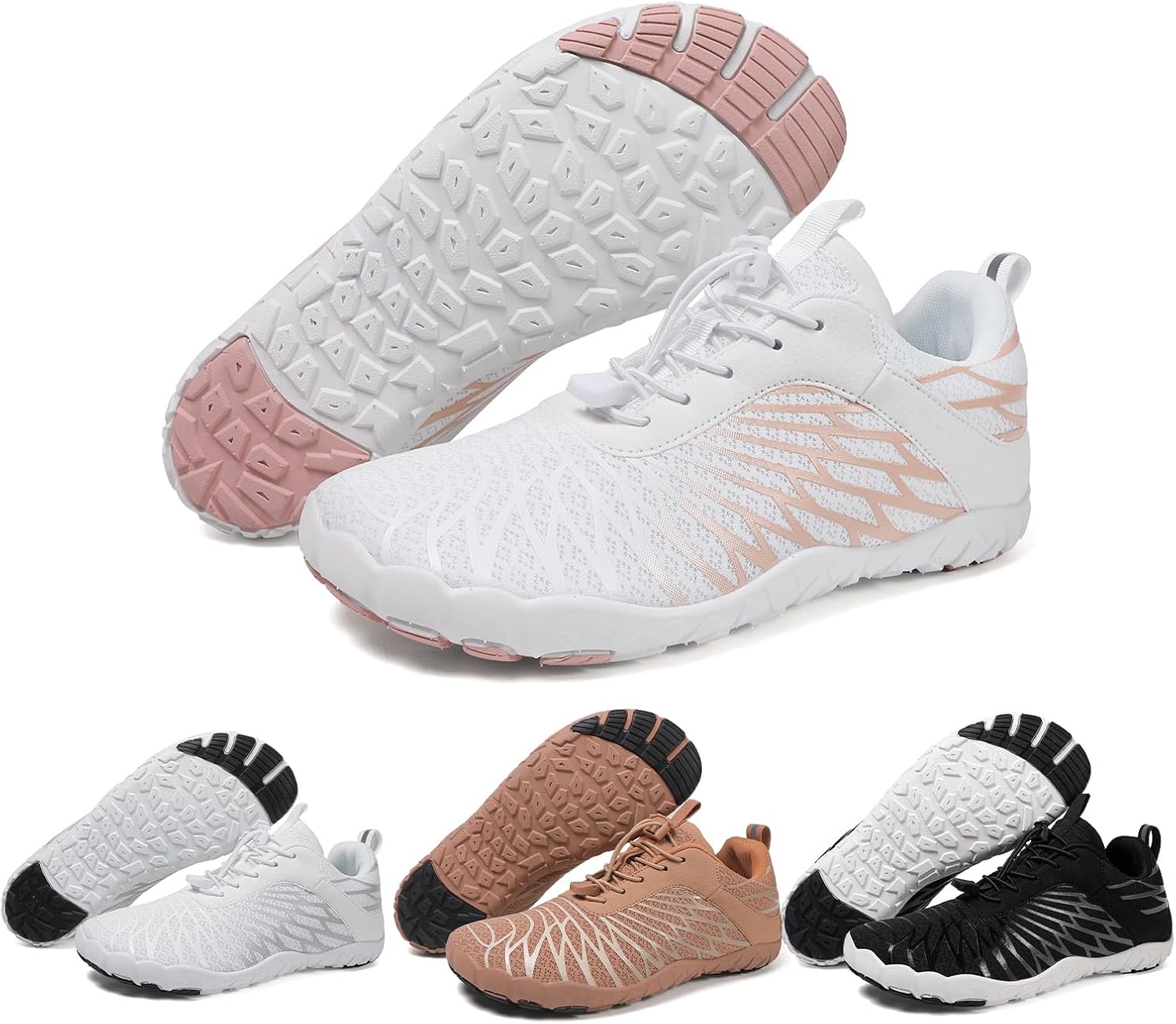 Thickened Hike Barefoot Shoes Women Wide Toe Box, Pro - Healthy & Non-Slip Barefoot Shoes Unisex, Minimalist Footwear Women Men Hiking Footwear Walking Athletic Cross Training Sneakers