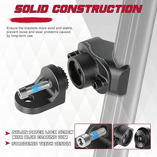 Miniatura 3 de OFFROADTOWN 2 soportes de montaje para látigo UTV, soporte ajustable para bandera de látigo compatible con Polaris Ranger General Can am Defender