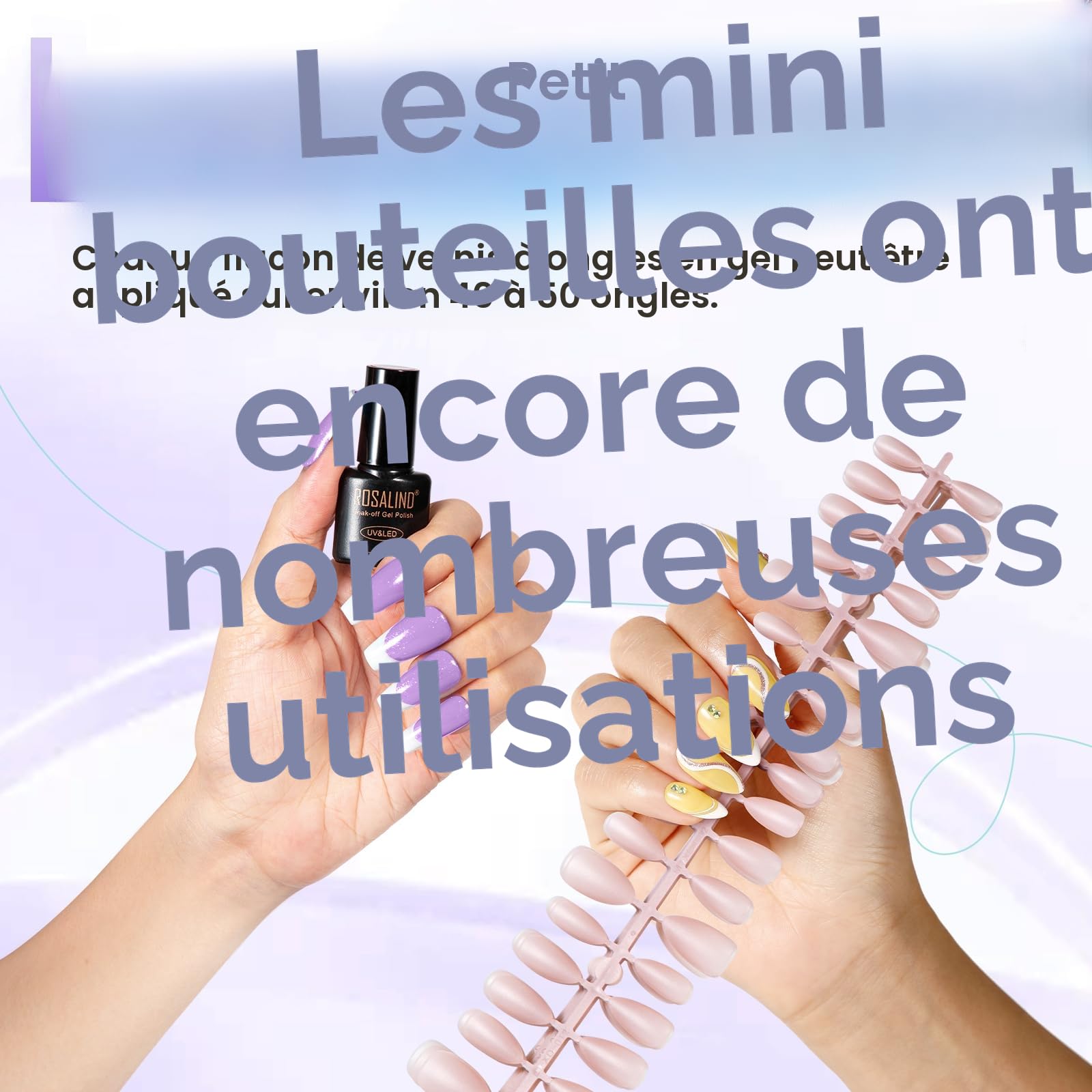 ROSALIND Kit Vernis Semi Permanent Complet, 32+4 PCS Vernis Gel avec 48W UV/LED Lampe , Kit Ongle Gel UV Complet Cadeau Blanc Vert Violet Bleu Marron Gris Kit Manucure