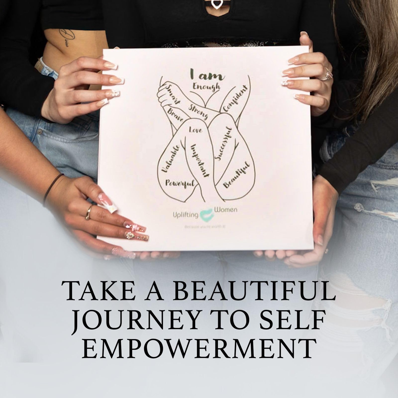 Uplifting Women Diario para mujer | Diario de gratitud para mujeres, diario de amor propio/cuidado personal, diario de afirmación para fomentar la confianza, la atención plena y la positividad