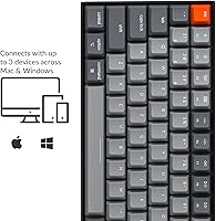 Vista 4 de Keychron K4 96% Layout 100 teclas inalámbrico Bluetooth 5.1teclado mecánico USB con cable para juegos con Gateron G Pro Interruptor rojo