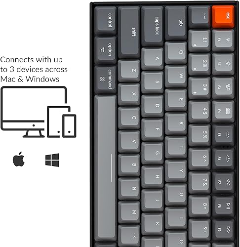Miniatura 4 de Keychron K4 96% Layout 100 teclas inalámbrico Bluetooth 5.1teclado mecánico USB con cable para juegos con Gateron G Pro Interruptor rojo