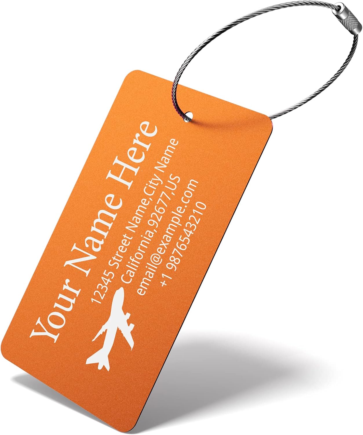 Luggage Tags for Suitcase Personalized Engraved Metal Tag