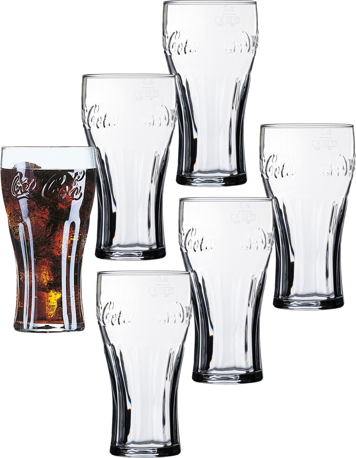 Arcoroc Cola Konturglas 37cl - 0,3 l geeicht - 6 sztuk - szklanki do coli