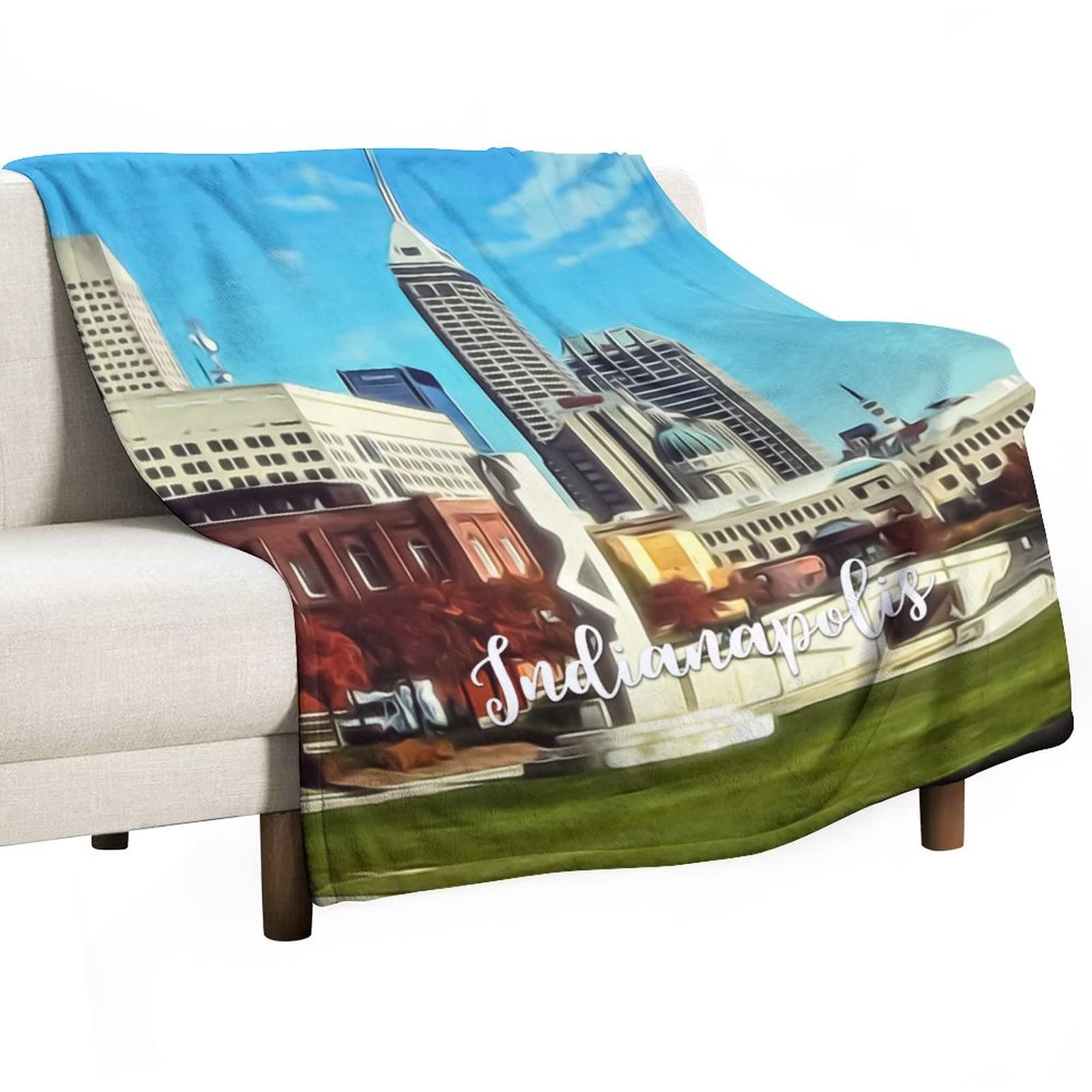 Couverture polaire Indianapolis 130x150cm plaid canape doux