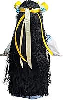 Vista 3 de Muñeca motanka ucraniana coleccionable exclusiva de 12 pulgadas sobre base de madera, muñeca de la madre naturaleza, diseño eslavo hecho a mano