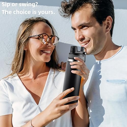 Miniatura 2 de Tapa para Hydro Flask boca ancha, tapa de popote 2 en 1, tapa de boquilla para Hydro Flask de 12, 16, 20, 32, 40 onzas, botella de agua de boca