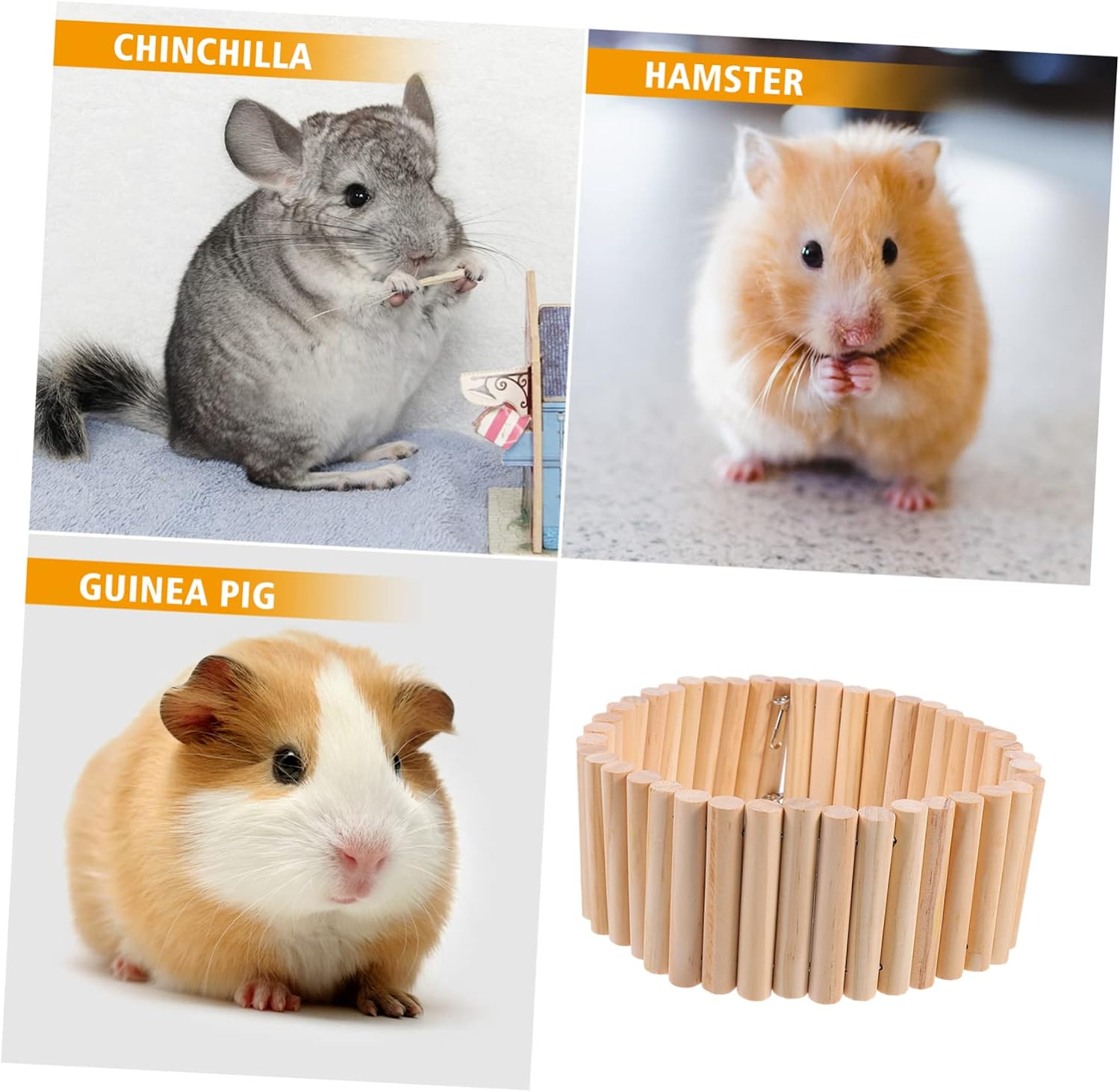 Climbing Ladder Toy for Hamsters Gerbils Mice Wooden Bridge Tunnel Exploration Accessory for Animals Playtime and Exercise