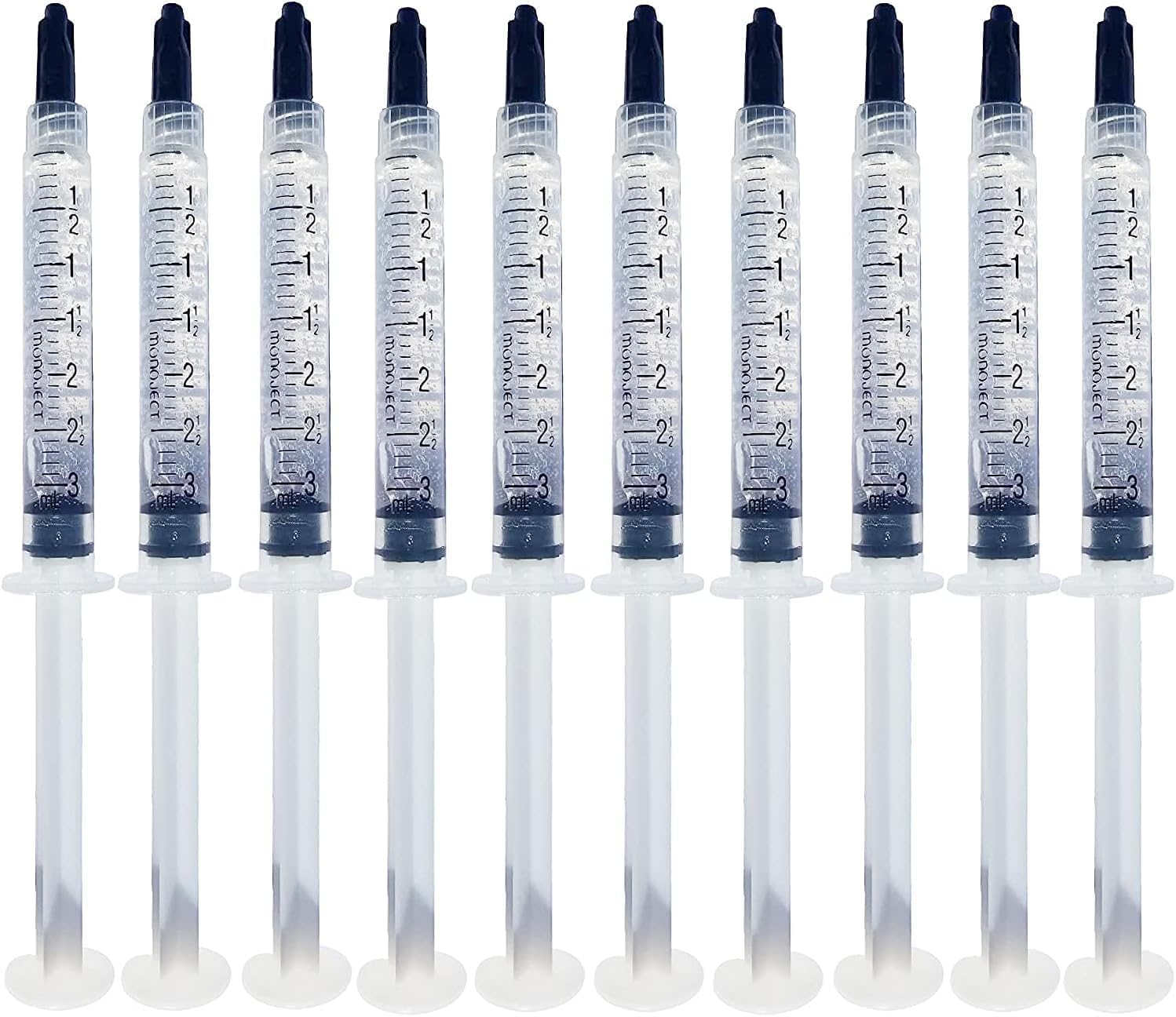 Bright White Smiles 22% Teeth Whitening Gel Refills 10 Pack Bleaching Gel, Whiten Your Teeth Without Sensitivity, Great for Sensitive Tooth Whitening, Carbamide Peroxide Teeth Whitening Gel (10X 5ML)