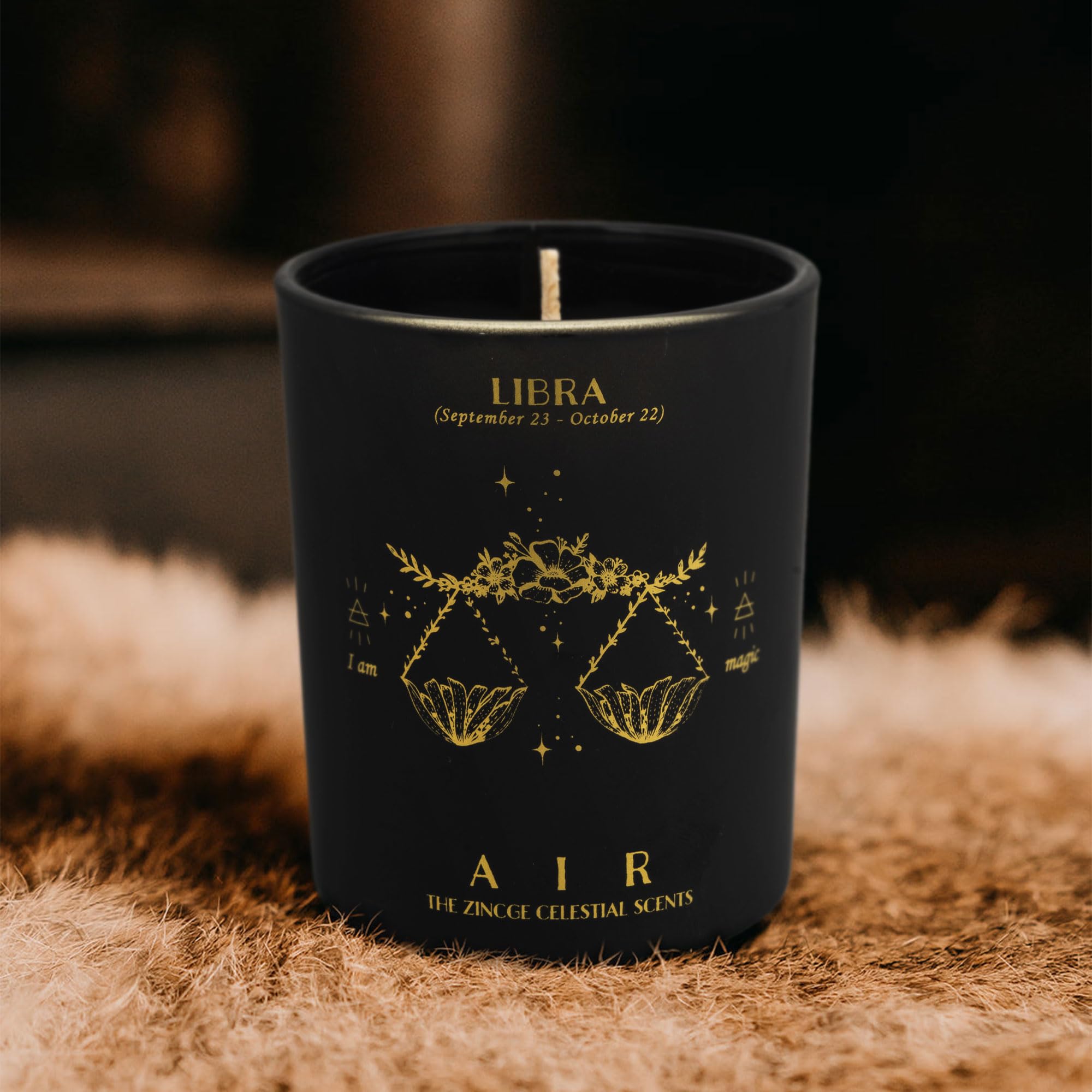 Amazon.com: ZINCGE Libra Zodiac Sign Candle - Scented Soy Candle