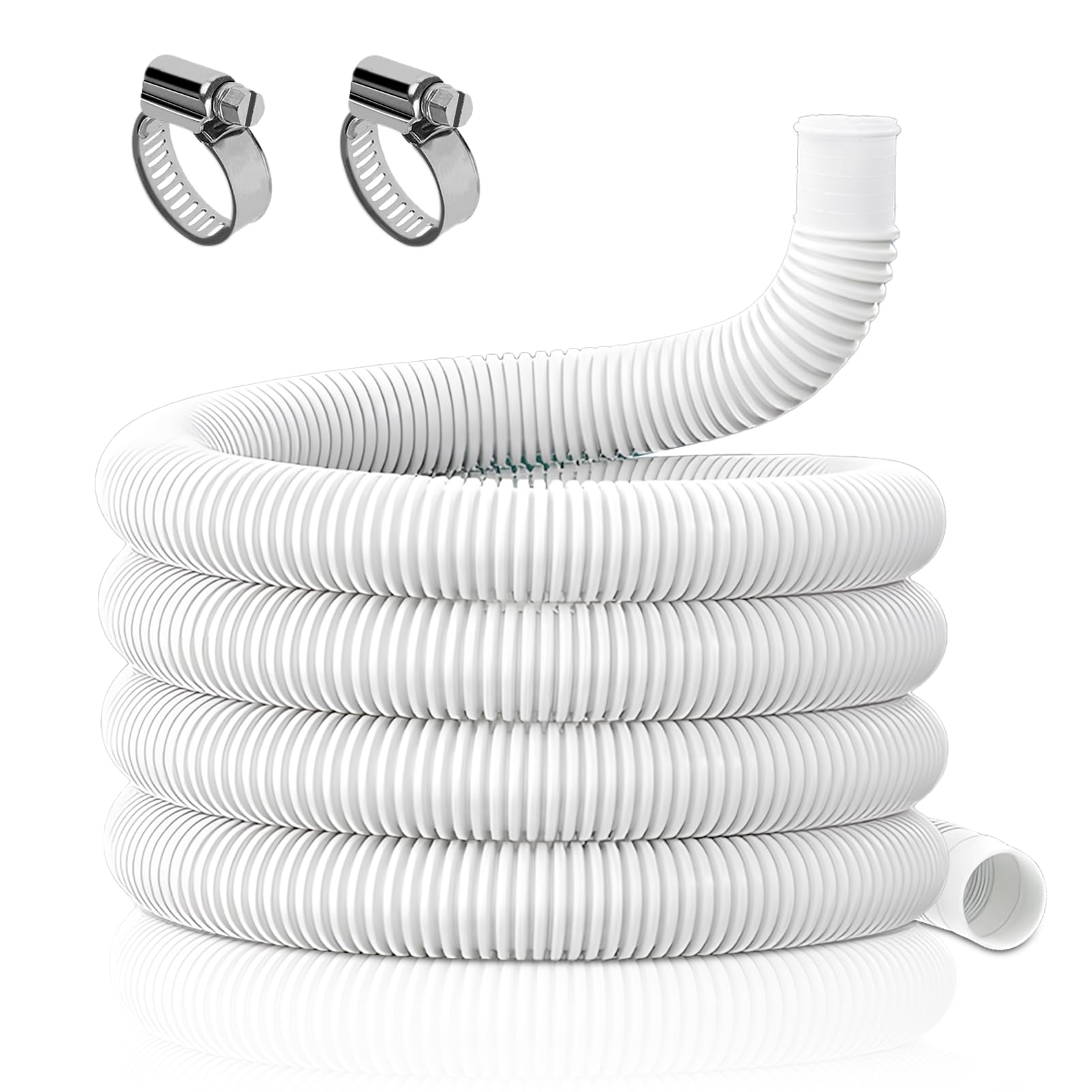 Tuyau pour raccords de piscine 300cm,Pour les raccords de piscine hors sol.Tuyau de rechange pour pompe de piscine.Raccord pour tuyau de filtre(blanc)