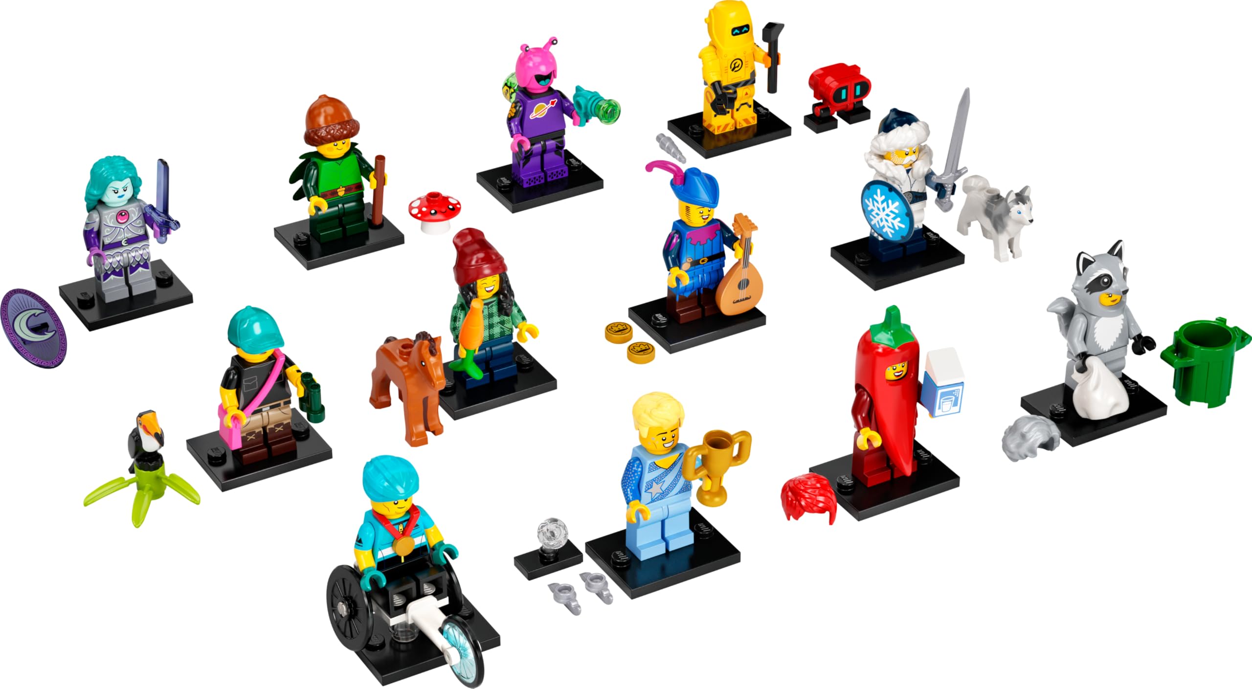 LEGO 71032 Series 22 Minifigure: Bird Watcher With Binoculars and Toucan, Green,multi-color - Image 4