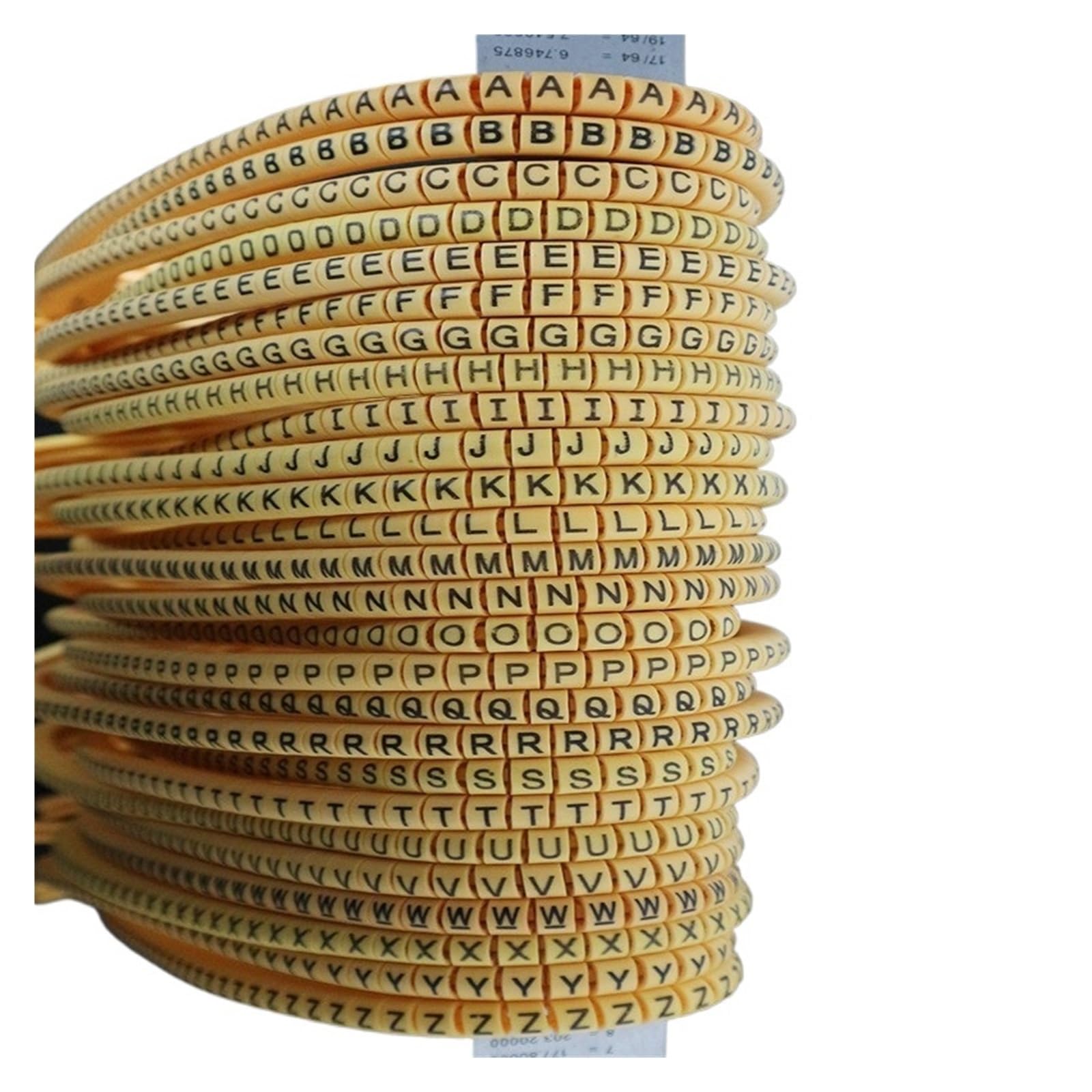 Byqadft 1.5Mm2 1300Pcs Yellow Cable Markers