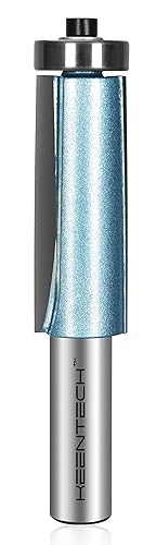 KEENTECH Brocas de enrutador, punta de carburo para recortar bordes, herramientas de corte de grado industrial para carpintería (vástago de 12