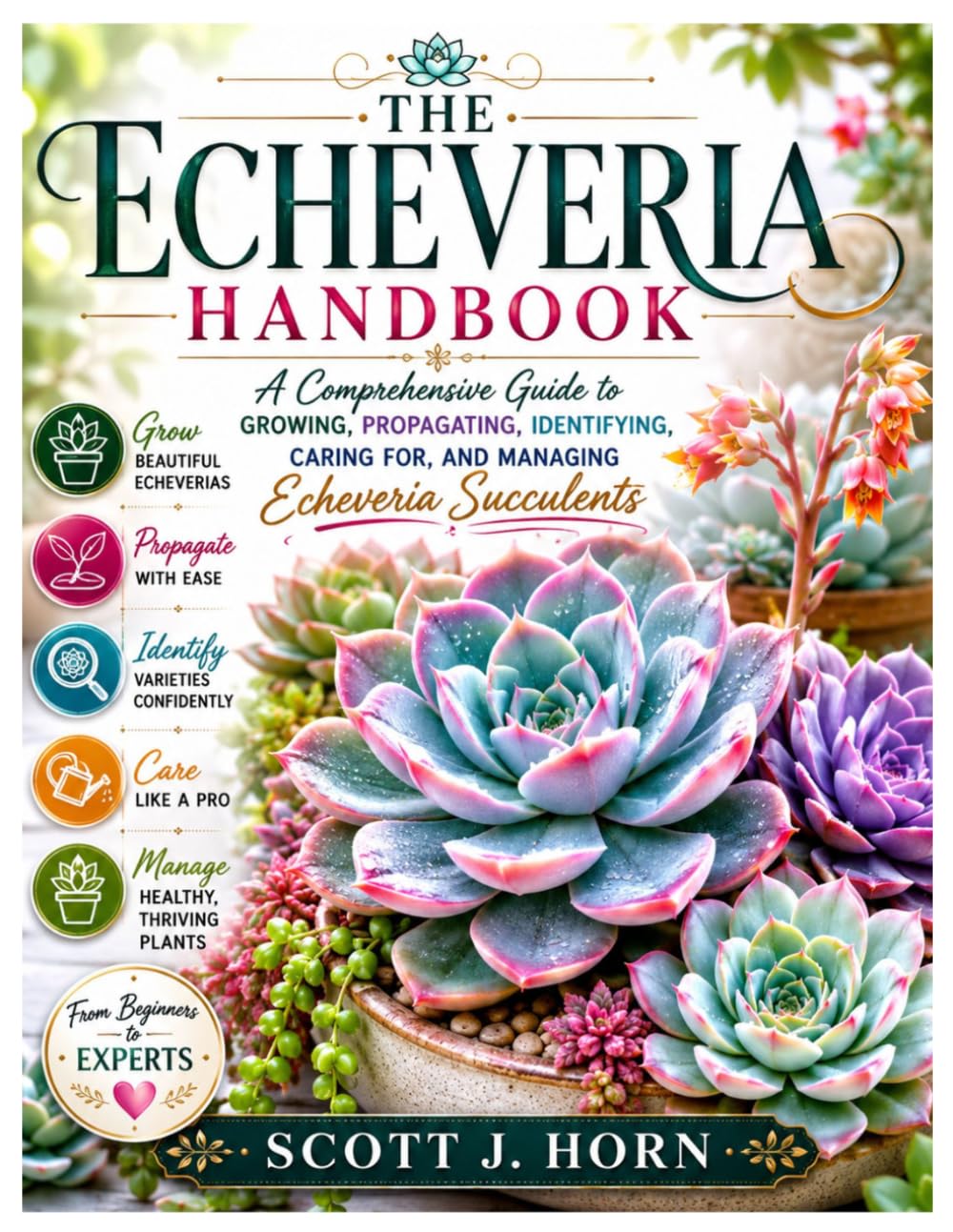 The Echeveria Handbook: A Comprehensive Guide to Growing, Propagating, Identifying, Caring for, and Managing Echeveria Succulents