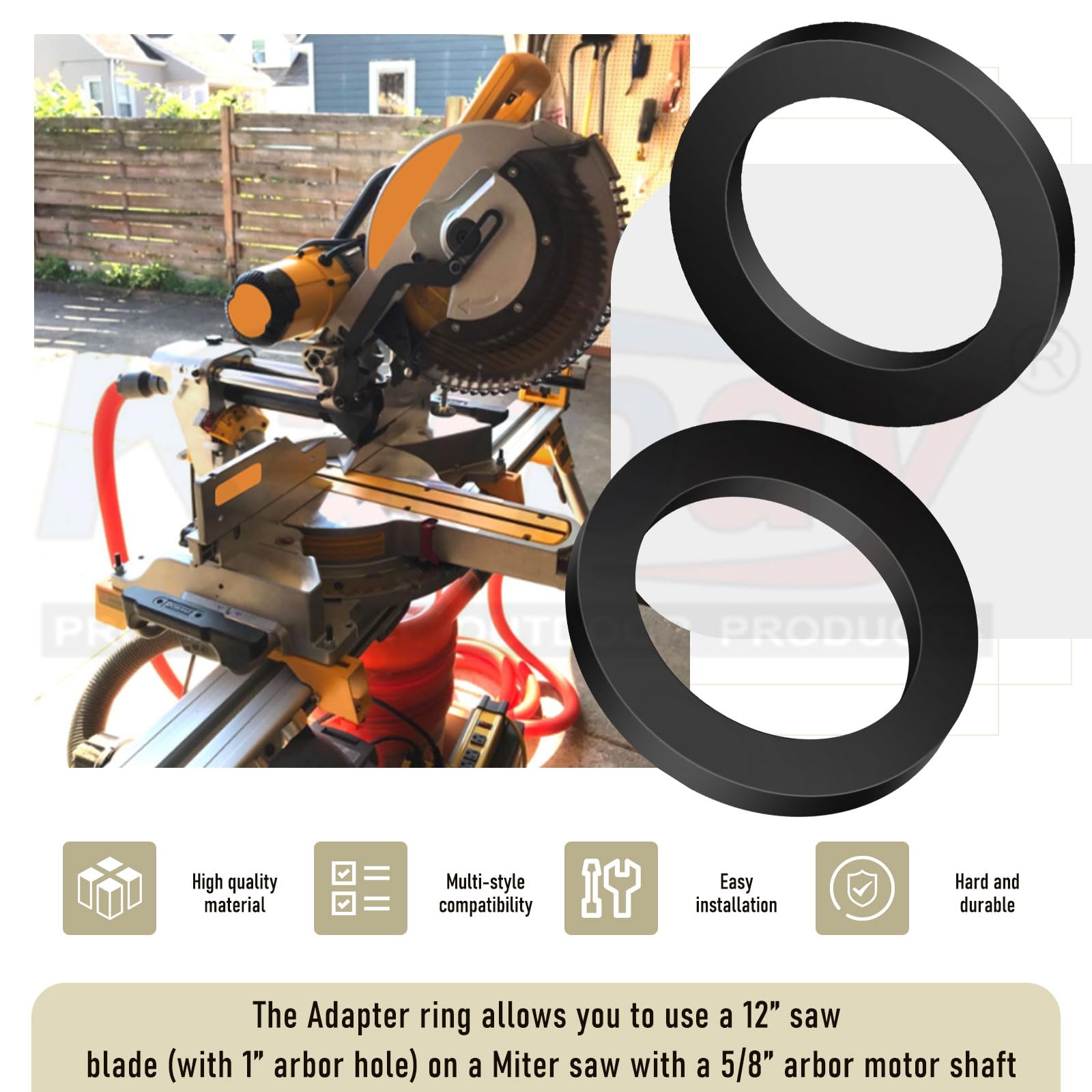 DeWalt Miter Saw Blade Adapter - Universal Fit -4