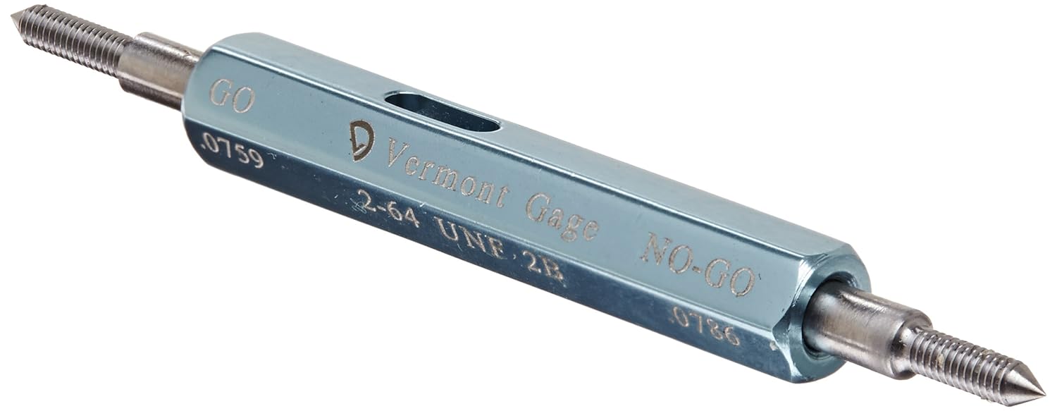 Vermont Gage 301166550 1 1/1612 UN 3B Go And NoGo Taperlock Gage