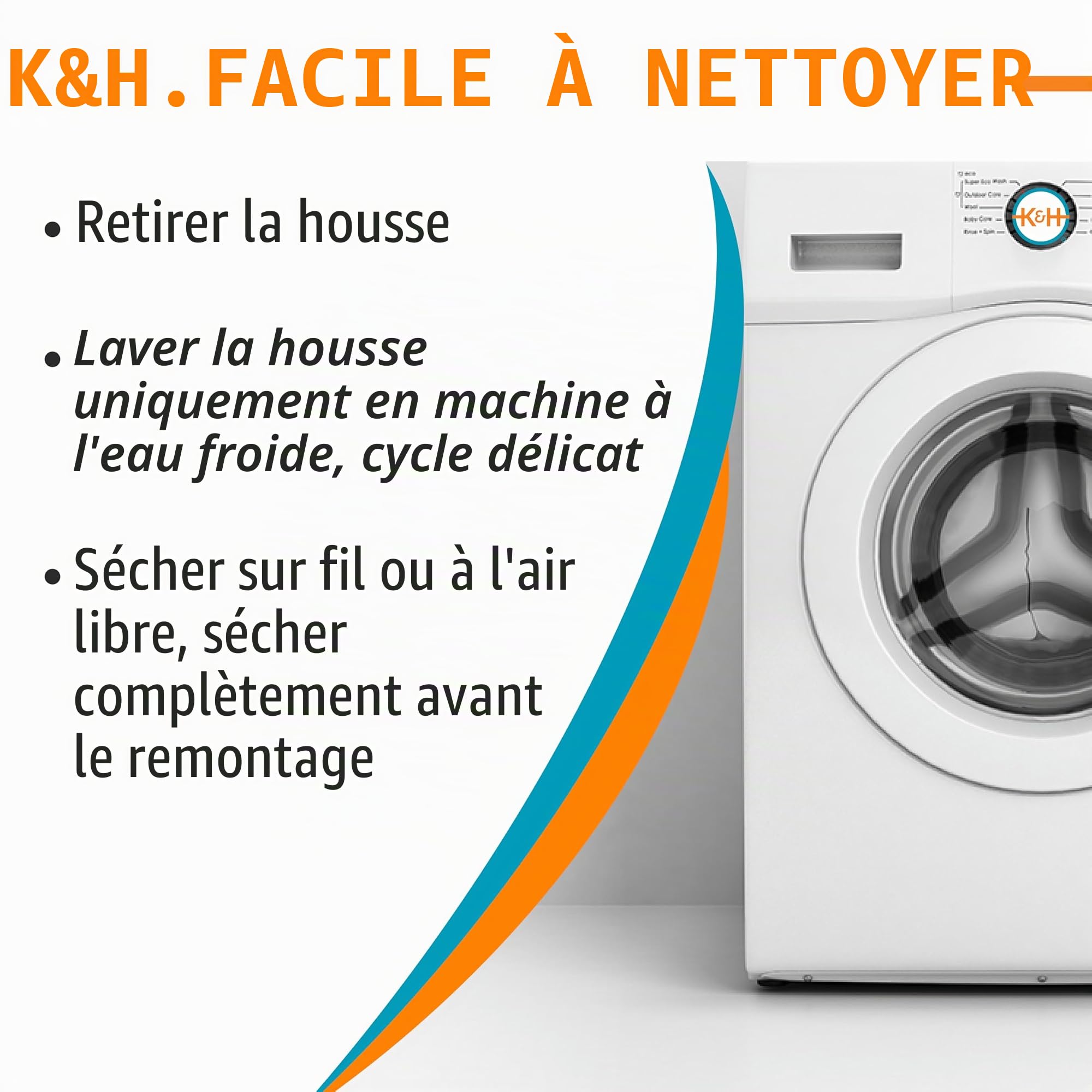 K&H Pet Products Tapis Chauffant pour Chat d'intérieur – Tapis Chauffant apaisant et Chaud pour Animaux de Compagnie – Lavable en Machine – Chauffage imperméable – Sécurité listée – 31,5 x 63,5 cm –