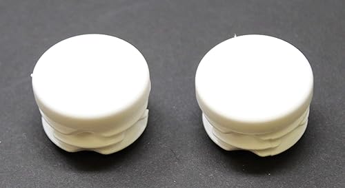 Miniatura 6 de Tapa de extremo de tubo redondo blanco de 1 pulgada, tapón de tubo de tubo de diámetro exterior de 1 pulgada, inserto de tapa de enchufe de plástico