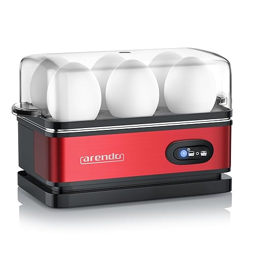 Arendo Edelstahl Eierkocher mit Warmhaltefunktion