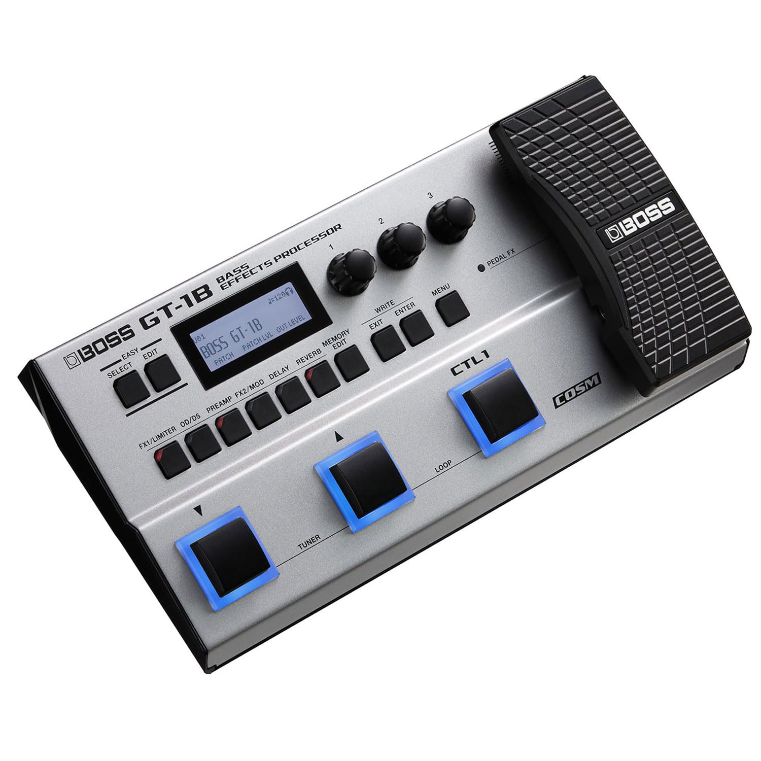 Boss GT-1B mobiles Multi-Effektgerät für Bass + keepdrum Netzteil