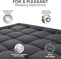 Vista 2 de Utopia Bedding Protector de colchón tamaño individual, protector de colchón acolchado de alta calidad, funda de colchón de bolsillo profundo que se