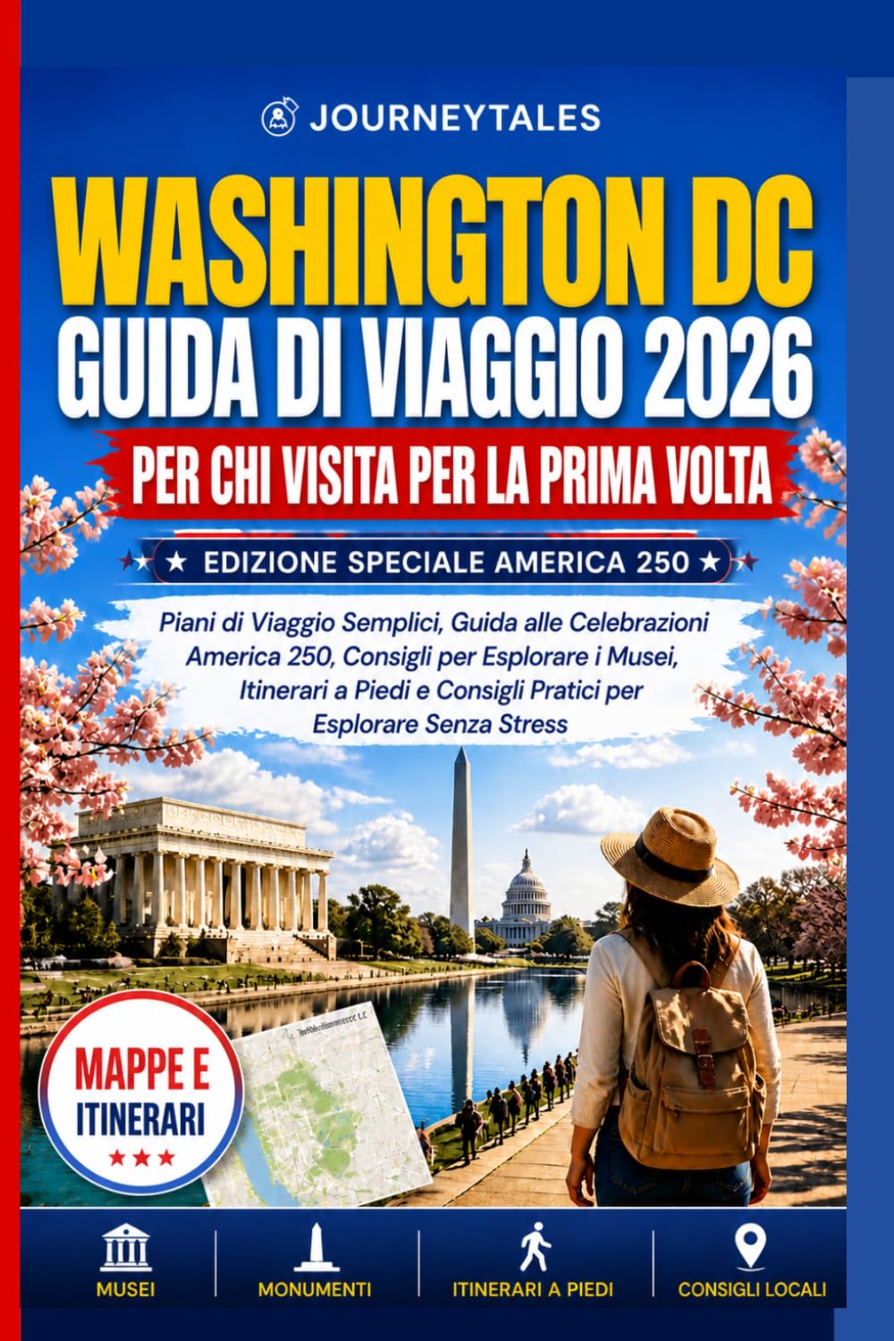 Washington Dc Guida Di Viaggio 2026 Per Chi Visita Per La Prima Volta: Piani di Viaggio Semplici, Guida alle Celebrazioni America 250, Consigli per Esplorare i Musei, Itinerari a Piedi e Consigli...