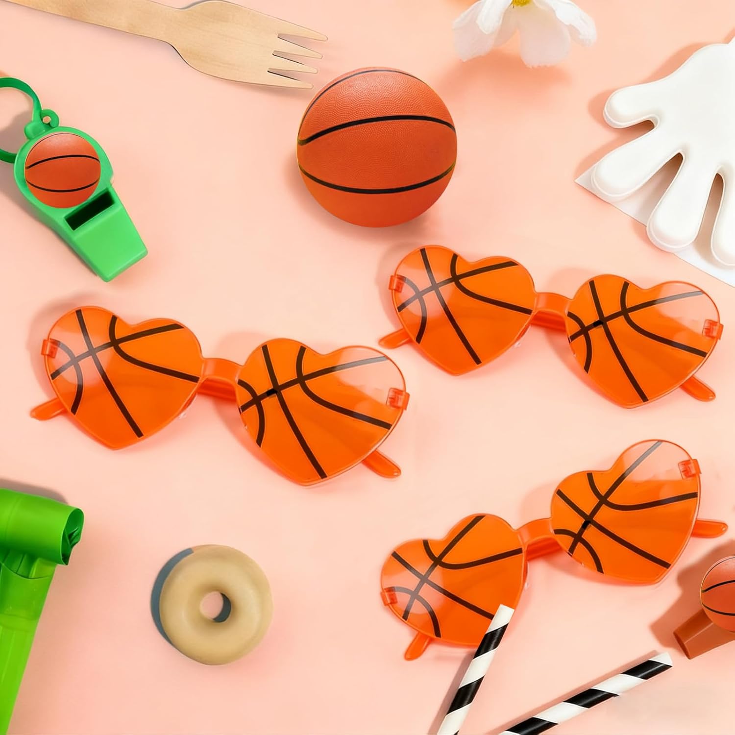 Heart Sport Sunglasses Football Volleyball Soccer Basketball Bulk for Coach Team Player - Image 3