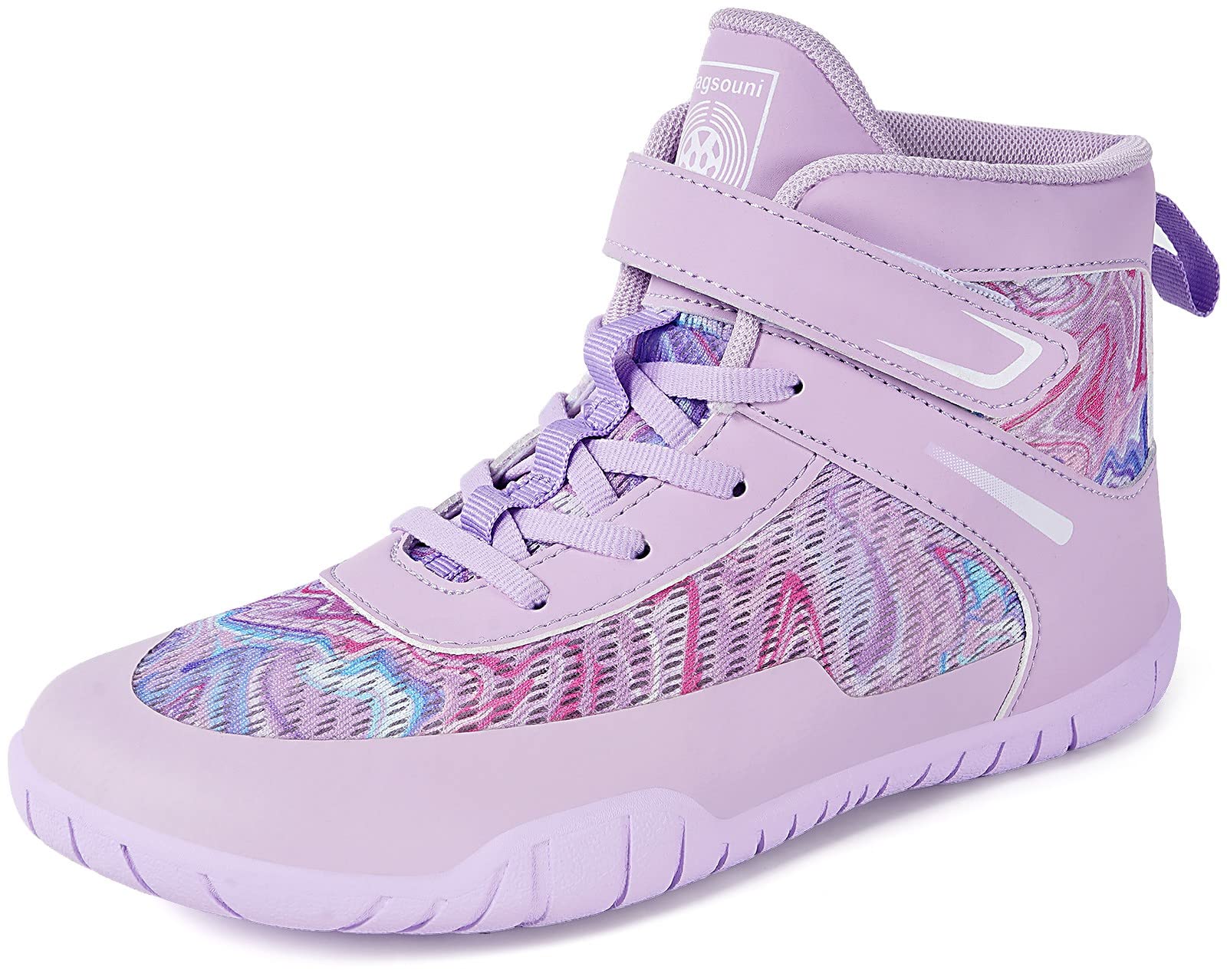 SisttkeKids Wrestling Shoes Boys Girls Boxing Shoes Fitness Sneakers Zero Drop Sole