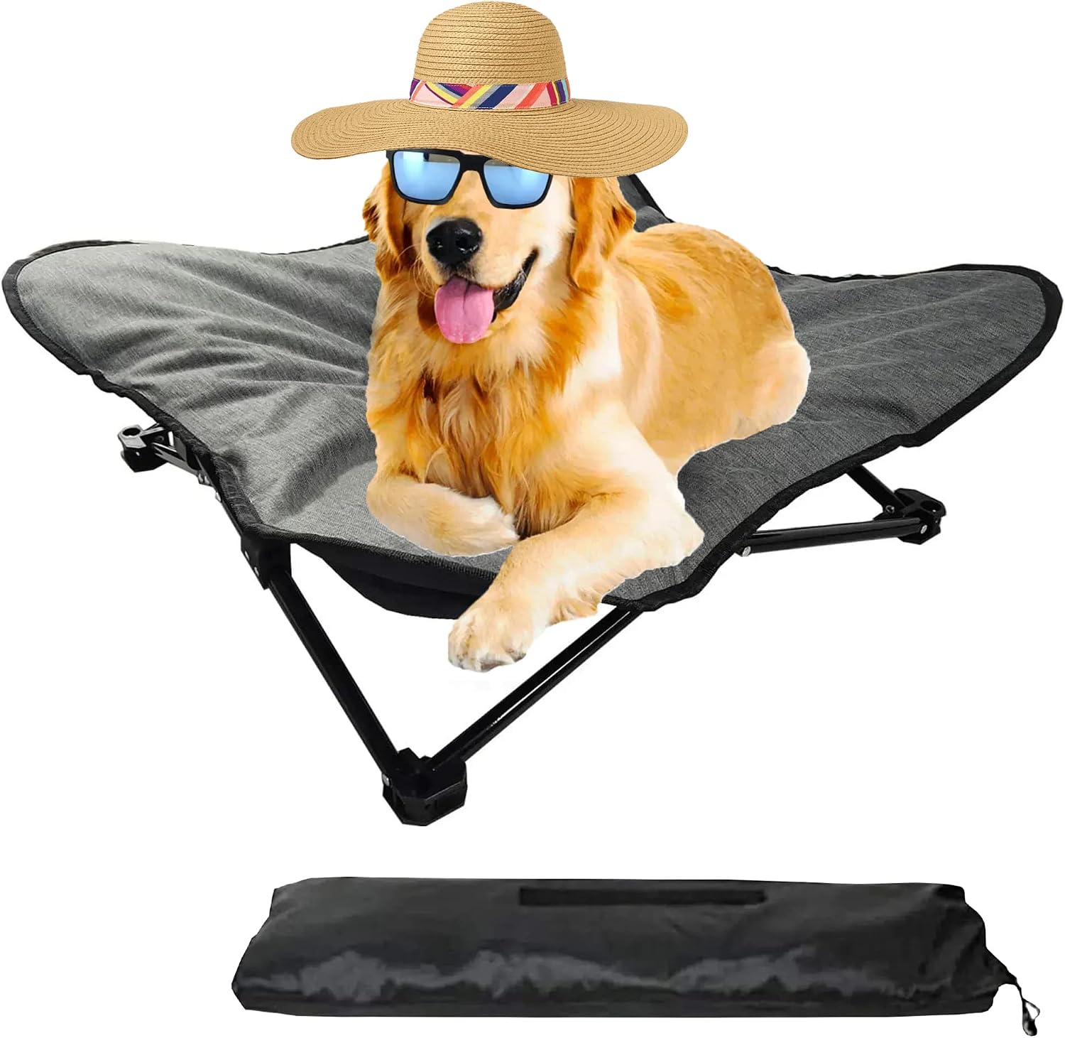 Elevated Dog Bed Steel Frame Foldable, Comfortable