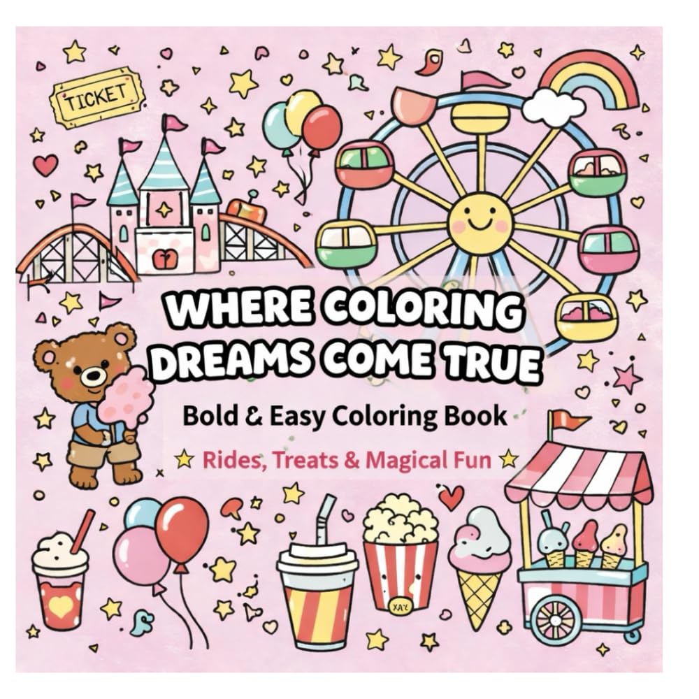 Where Coloring Dreams Come True: Bold & Easy Coloring Book
