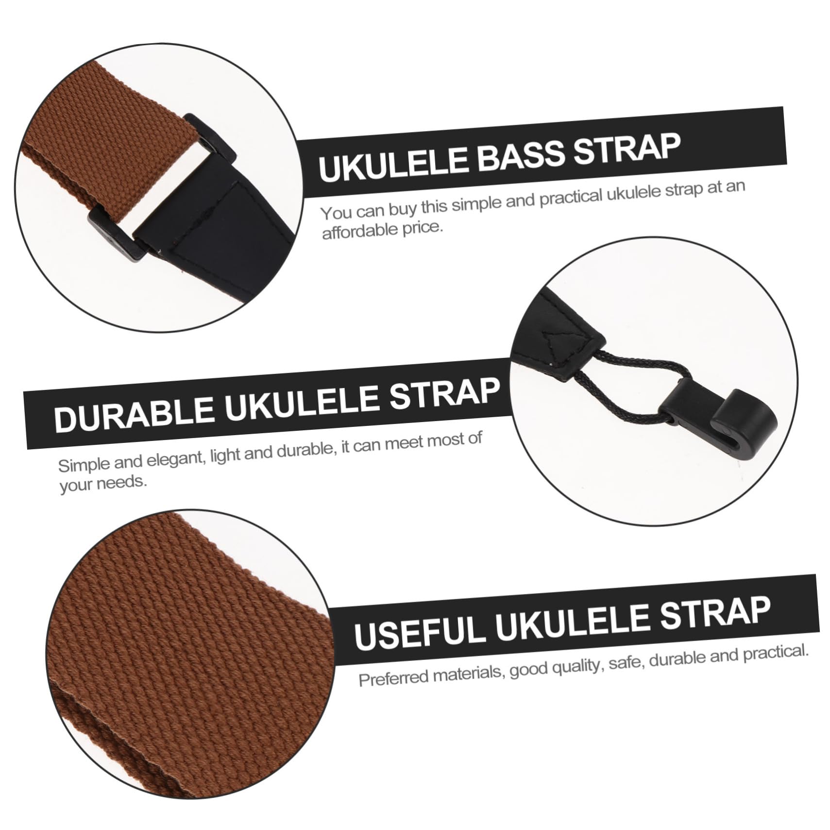 SHOWERORO 3stücke Ukulele Strap Bohren Verstellbare Und Praktische Instrumenten-gurte Für Ukulele Bass Und Andere Saiteninstrumente Für Musiker