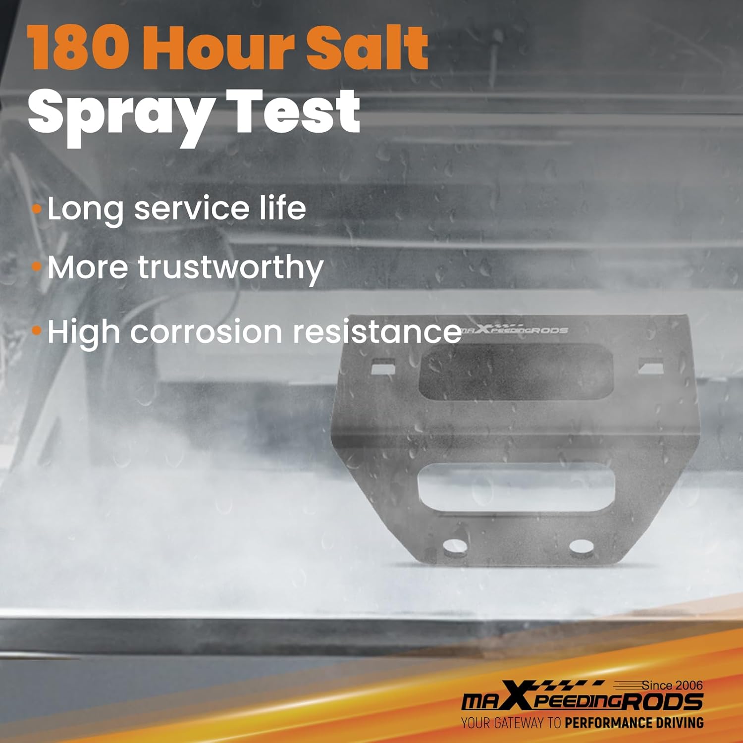 maXpeedingrods Winch Mounting Bracket Plate for Polaris RZR 570 2012-2019, Winch Mount Bracket for 800 2008-2014