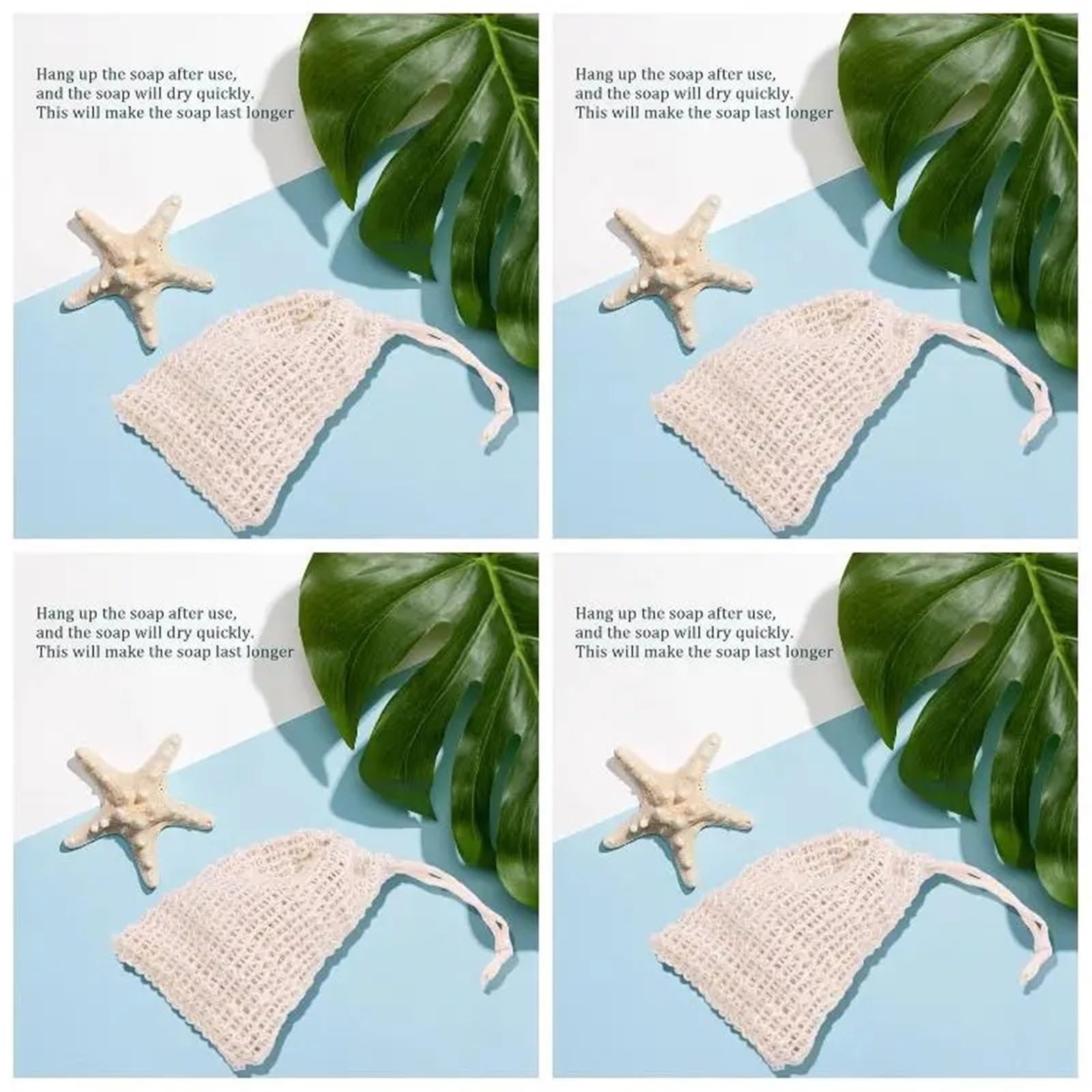 Bolsa de jabón sisal Funda protectora exfoliante