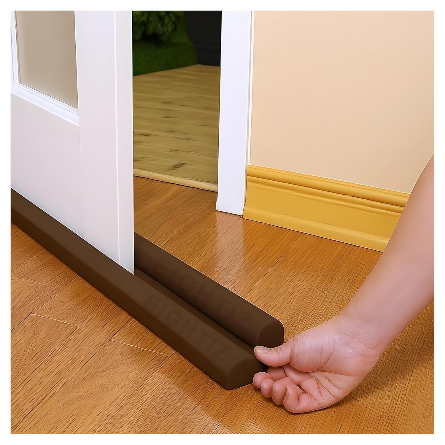 Door Bottom Seal Strip Guard 39 Inches Gap Filler for Noise Reduction, Dust, Insects & Cold Air Blocker Soundproof Door Draft Stopper for Home, Office & Outdoor Use (Pack of 1) (O, AB)-image-30