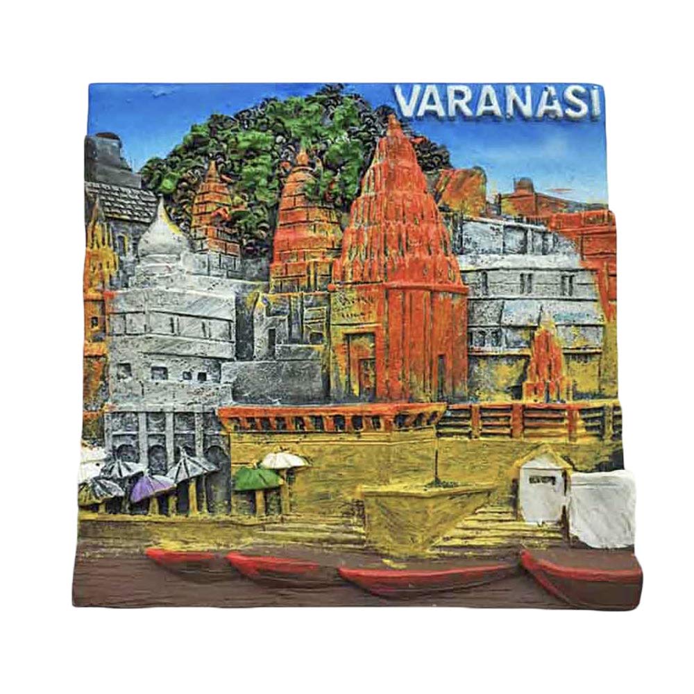 Wedarego Varanasi India 3D Dasawamadh Ghat Fridge Magnet Tourist Souvenir Travel Sticker,India Refrigerator Magnet,Home And Kitchen Decoration Collection From China