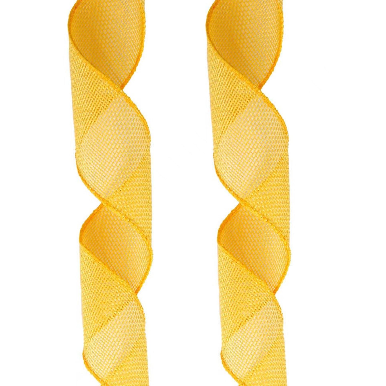 Buxuaaaa Gold Decorative Ribbon 1.96Inchx5.46yards Colorful Wrapping Ribbon For Wrapping Bows Wreath Making Wedding Party Decoration