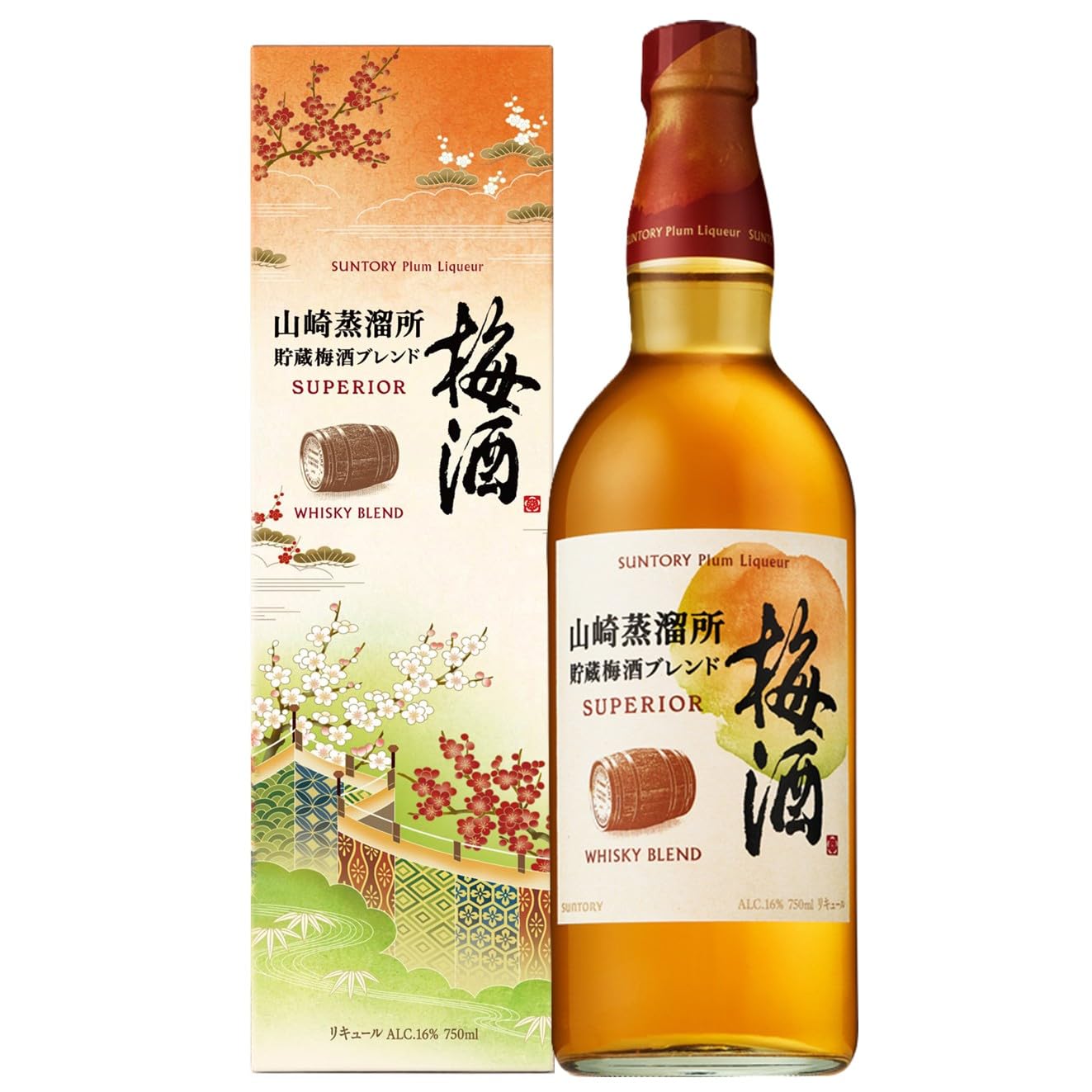 Amazon.co.jp: 山崎蒸溜所貯蔵梅酒ブレンド スーペリア [深さの秘密は