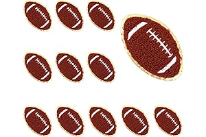 12PCS Embroidered Football Iron on Patches for Clothing Embellishment