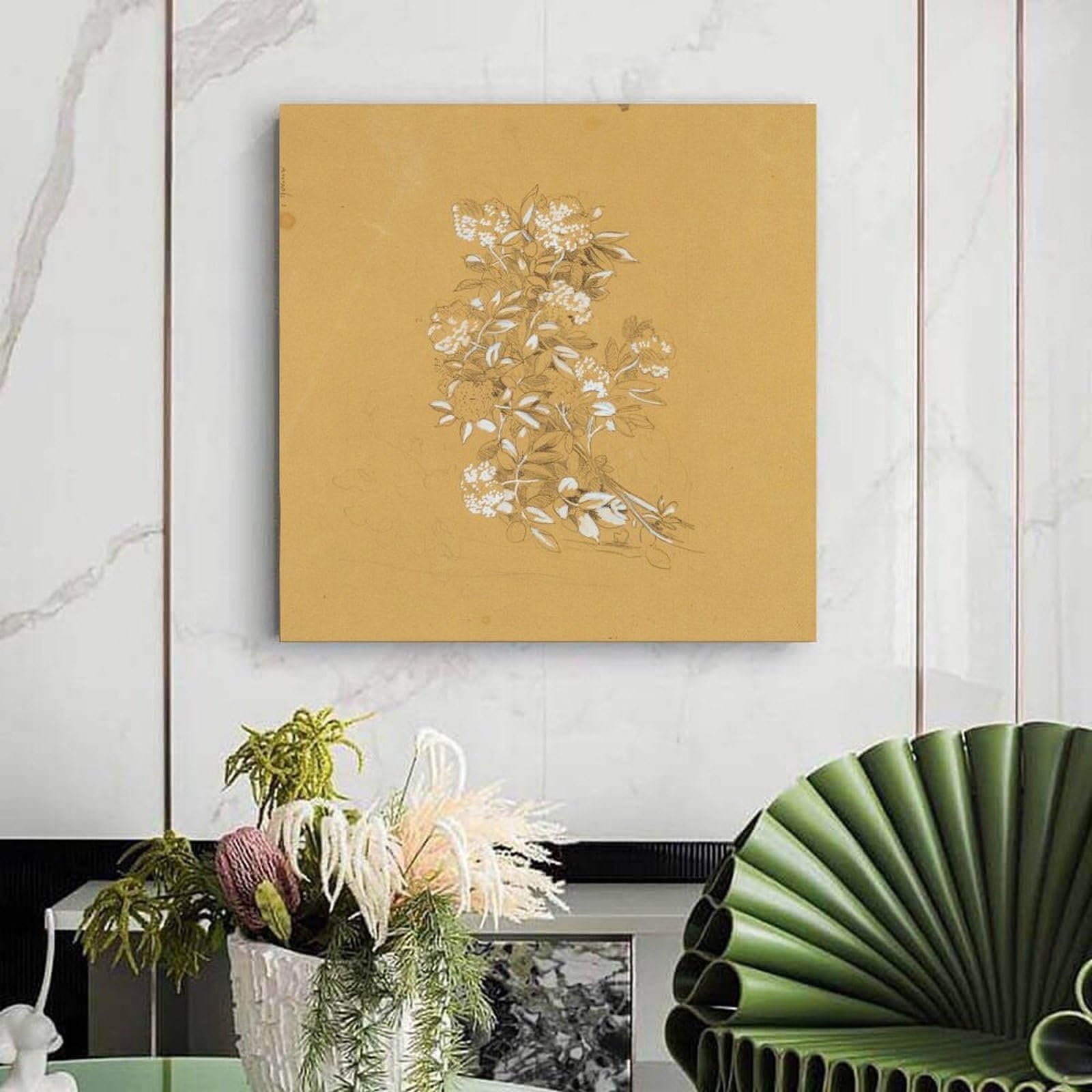 Bouquet of Flowers By Johann Peter Krafft plakat z nadrukiem 50 x 50 cm