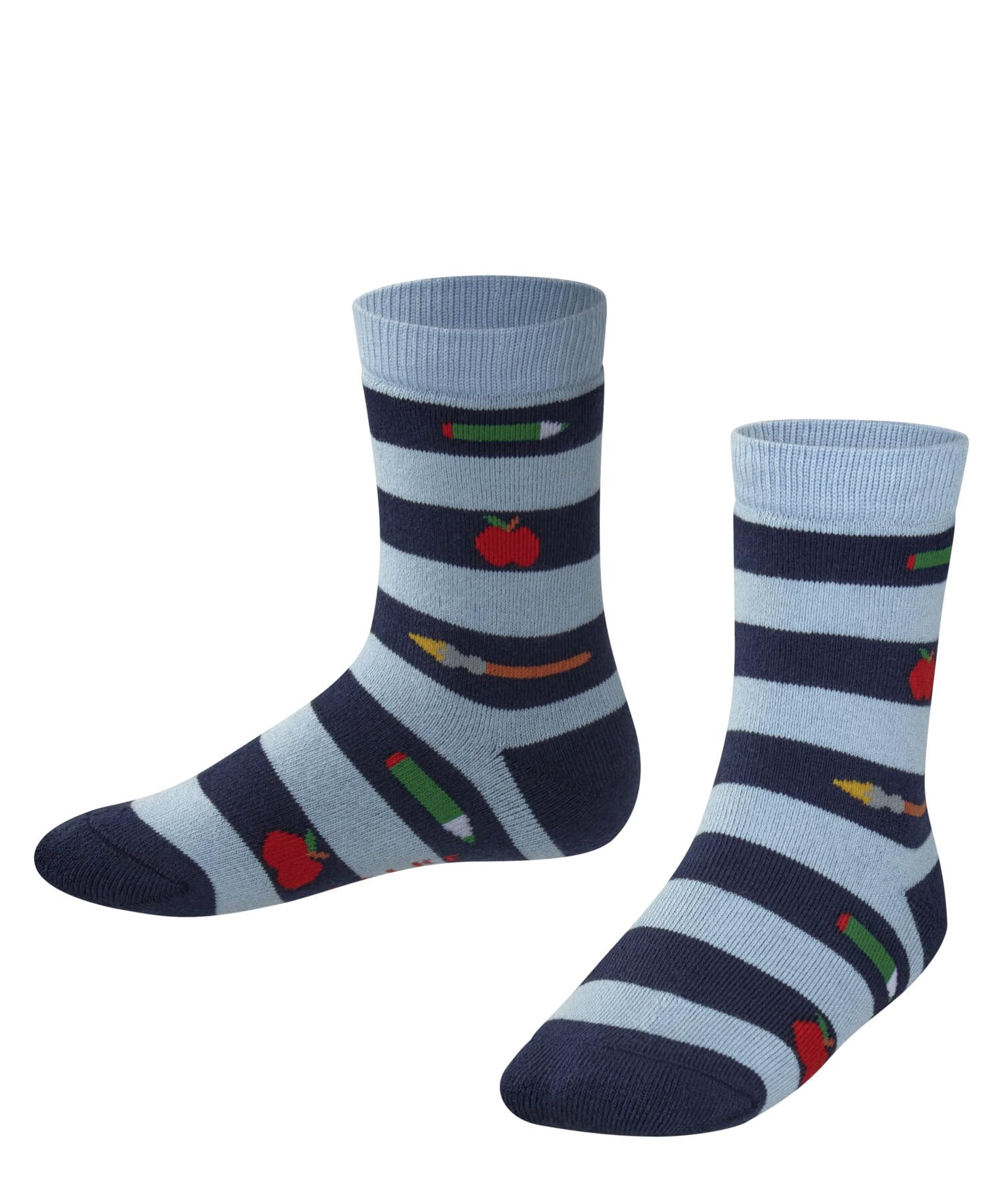 FALKE Unisex Kinder School Supplies Socken gemustert atmungsaktive nachhaltige Baumwolle 1 Paar