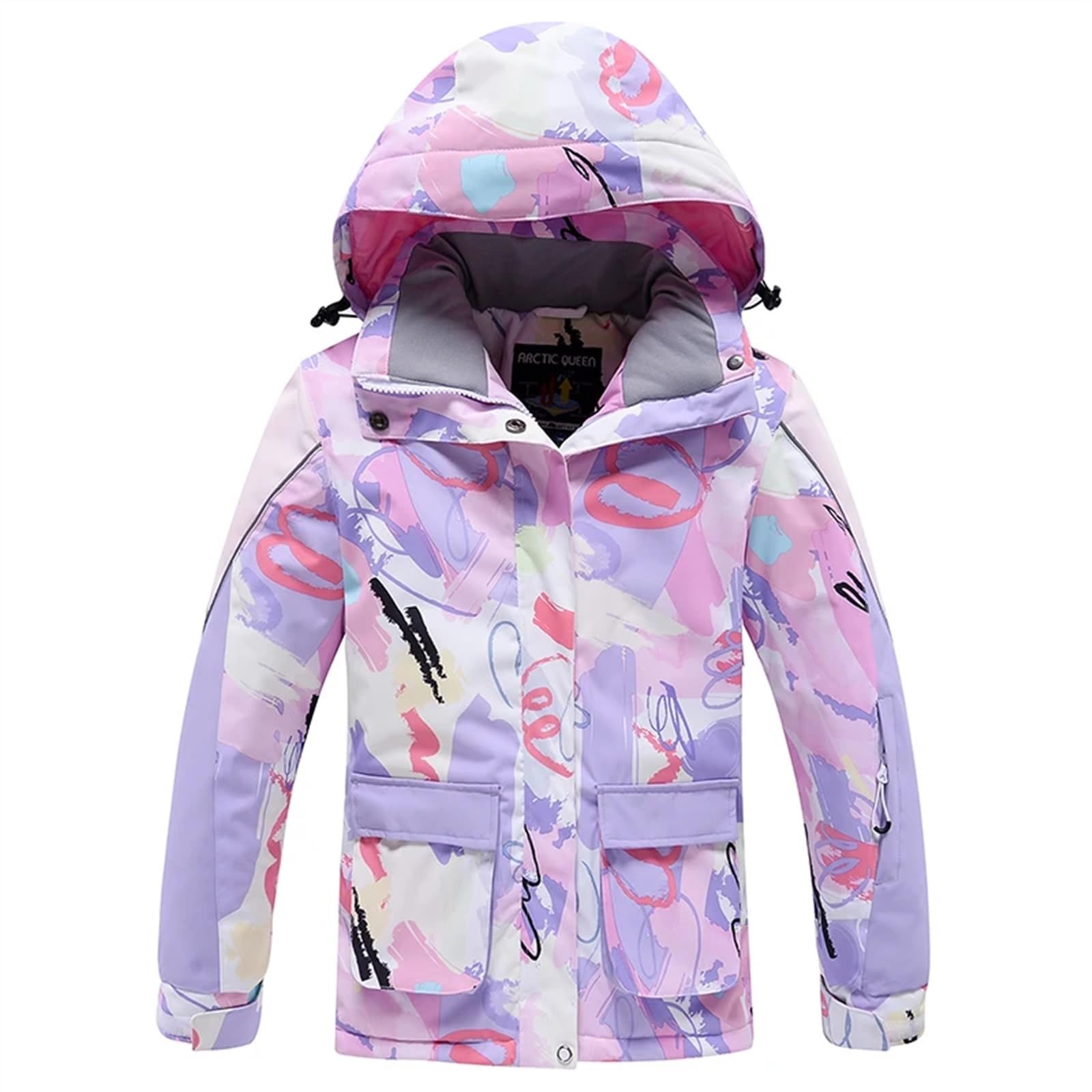 Tute da neve Tuta da neve for bambini Indossare costumi caldi impermeabili for esterni Giacche da sci invernali for snowboard e pantaloni con cinturino for ragazzi e ragazze Tuta da sci